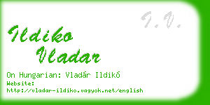 ildiko vladar business card
