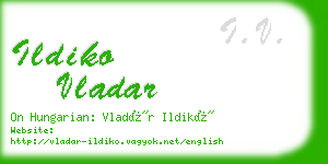 ildiko vladar business card